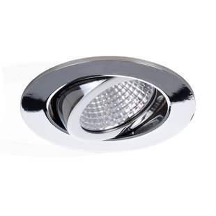 BRUMBERG inbouwspot IP65 rond schakelbaar chroom