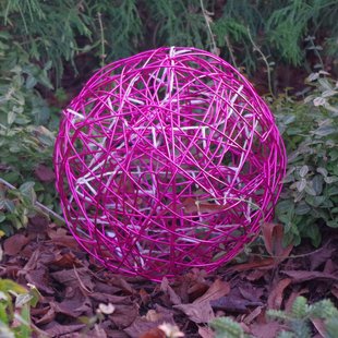 STAR TRADING LED 3D-designbal Galax Fun, Ø 30 cm, fuchsia