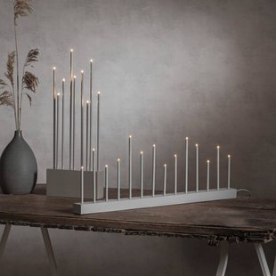 STAR TRADING Kandelaar Buzz, 9-lamps, grijs