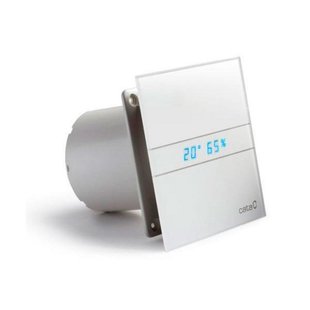 Badkamer Ventilator Cata E-150 GTH LED Axial Timer En Vochtsensor 150 mm 10W/19W Wit
