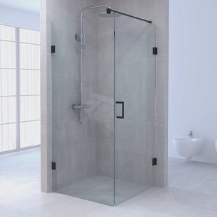 Douchecabine Compleet Just Creating 2-Delig Profielloos 140x100 cm Goud