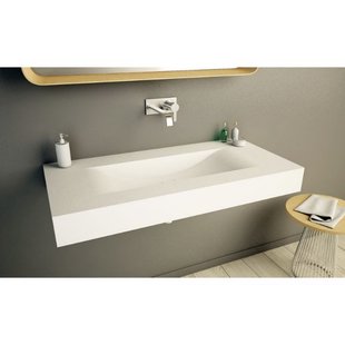 Wastafel Ideavit Solidvolo 100x48x11 cm Solid Surface Mat Wit Wastafel Ideavit Solidvolo 100x48x11 cm Solid Surface Mat Wit