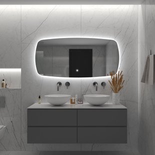 Badkamerspiegel BWS Torea 120x65cm Horizontaal LED Badkamerspiegel BWS Torea 120x65cm Horizontaal LED
