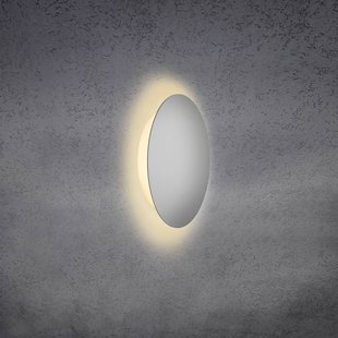 Escale Blade LED wandlamp, mat zilver, Ø 24 cm