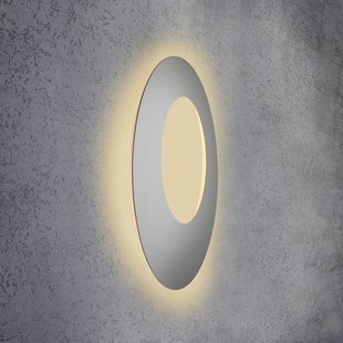 Escale Blade Open LED wandlamp, zilver, Ø 79 cm Escale Blade Open LED wandlamp, zilver, Ø 79 cm