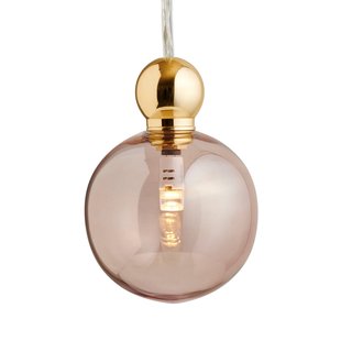 EBB & FLOW Uva M Hanglamp Ball goud obsidiaan