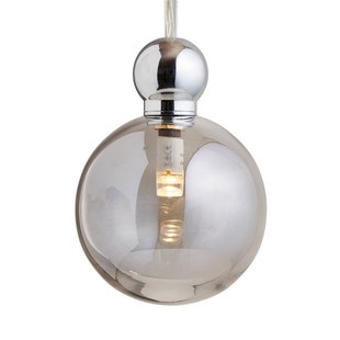 EBB & FLOW Uva M hanglamp, bal zilver rookgrijs
