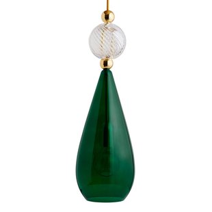 EBB & FLOW EBB &amp; FLOW Smykke L goud klimop groen kristal swirl