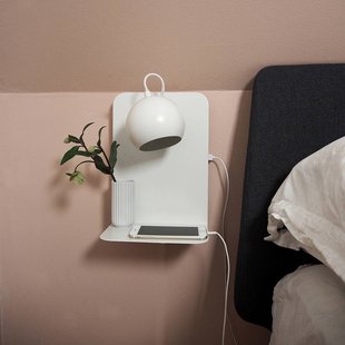 FRANDSEN Ball USB wandlamp wit mat