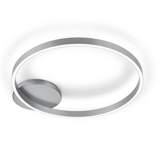 Knapstein LED plafondlamp Anel-60 nikkel mat, up & down Knapstein LED plafondlamp Anel-60 nikkel mat, up & down