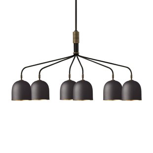 Gubi Kroonluchter Howard 6-lamps 134x73 cm brons