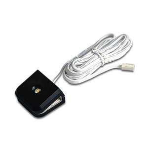 Hera LED-glasclip up and down, zwart