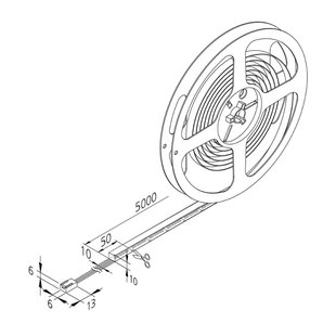 Hera LED strip Basic-Tape F, IP54, 2.700K, lengte 500cm Hera LED strip Basic-Tape F, IP54, 2.700K, lengte 500cm