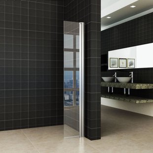 Zijwand Scharnierend Wiesbaden 30cm met Muurprofiel Nano 10mm