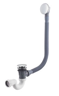 Wiesbaden luxe badplug-overloopcomb. + klikwaste chroom