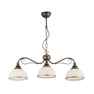 Jupiter Balk hanglamp Casale, 3-lamps lengte 74cm