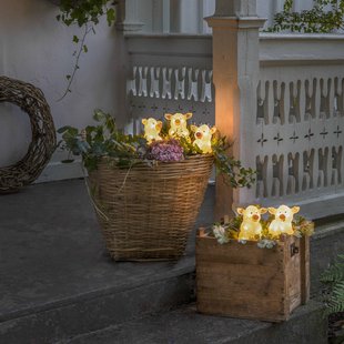 Konstsmide Season LED lichtfiguur varken, set van 5 als ketting, helder