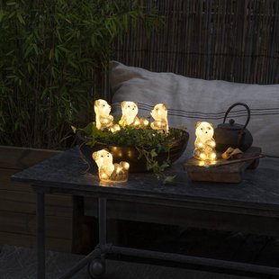 Konstsmide Season LED lichtfiguur Pandabeer, 5 per set als ketting