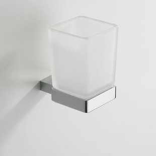 Eris glashouder / bekerhouder met glas chroom