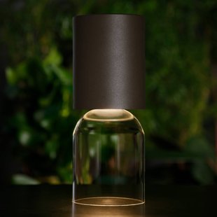 Luceplan Nui mini tafellamp met accu IP54, greige