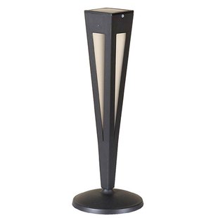 Les Jardins LED zon-energiefakkel Tinka + sensor, 62cm, grijs