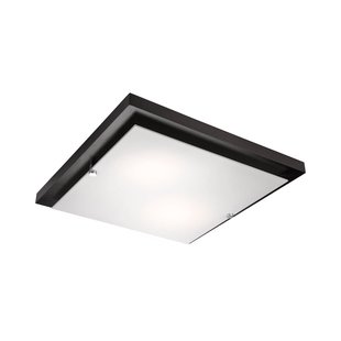 Envostar Kerio plafondlamp, 35x35 cm, wengé