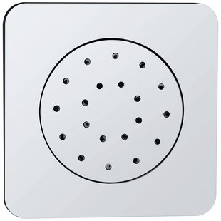 Inbouw verstelbare zijdouche vierkant 135x135 ABS chroom