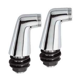 Set chroom staande badrandkoppelingen 1/2x3/4