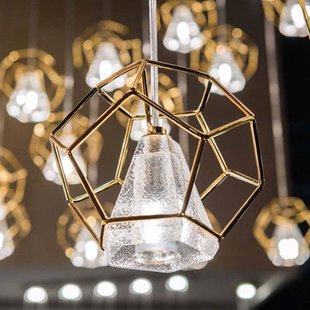 Marchetti Incanto hanglamp, 24 kt goud, 1-lamp