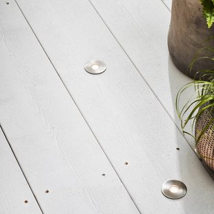 Markslöjd Tuin 24 Decklight set van 3 in zilver, 3x0.8W