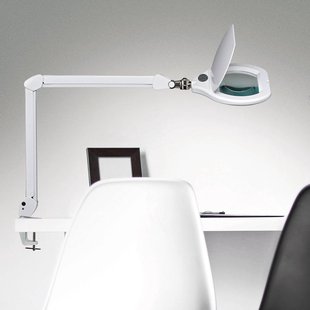 LED loeplamp MAULkristal, wit, klem, dimbaar