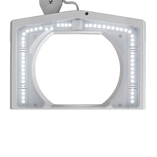 LED loeplamp MAULvitrum, wit, klem, metaal