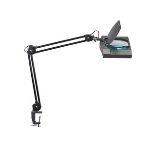 LED loeplamp MAULvitrum, zwart, klem, metaal