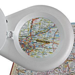MAULviso LED loeplamp, wit, hoogte 50 cm, klem