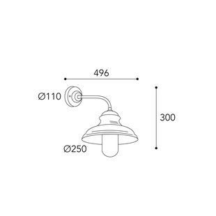 Moretti Luce Lamp Little Mill 3350 messing antiek/helder