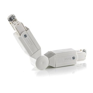 GLOBAL Hoekverbinder voor stroomrail Noa, wit