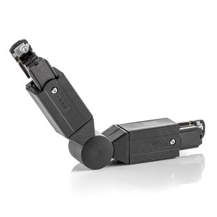 GLOBAL Hoekverbinder voor stroomrail Noa, zwart