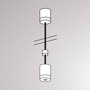 Molto Luce Afhanghoogte voor Volare rail, 100cm, wit
