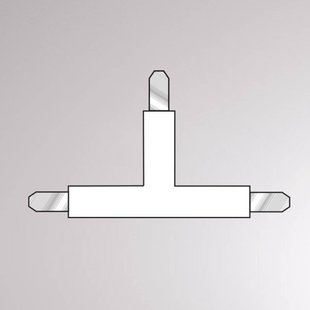 Molto Luce T-koppeling voor Volare 2-fasen railsysteem, wit