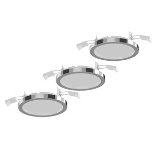 Lightme inbouwlamp Aqua Pur Ø11cm 3 per set chroom Lightme inbouwlamp Aqua Pur Ø11cm 3 per set chroom