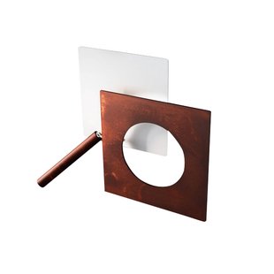 ICONE LED wandlamp Petra 21.L, wit, roest