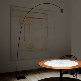 Nemo Fox LED-booglamp, richtbaar, met dimmer