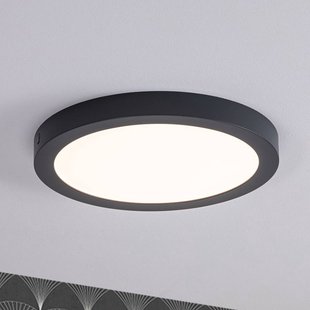 Paulmann Abia LED paneel Ø 30cm 2.700K donkergrijs