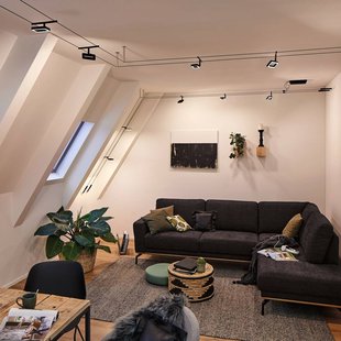 Paulmann Frame LED kabelsysteem 5-lamps mat zwart