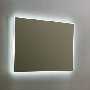 Spiegel Sanilux Mirror Infinity 80x70x4,1 cm Aluminium met LED Verlichting en Spiegelverwarming