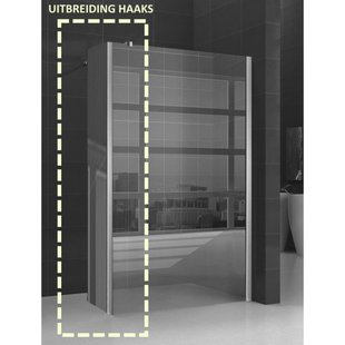 Zijwand inloopdouche Wiesbaden 30x200cm 10mm NANO coating
