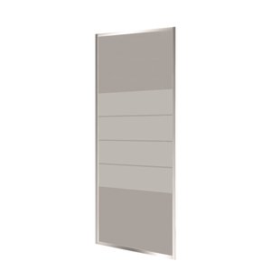 Nisdeur VM Go Avis 90x185cm 4mm Veiligheidsglas Met Stroken Chroom