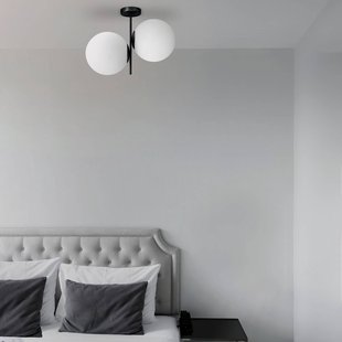 Sforzin Plafondlamp Jugen zwart 2-lamps verticaal