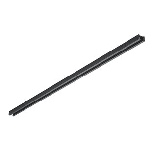 Trio Lighting dUOline 2-fasen rail, zwart mat, 100cm