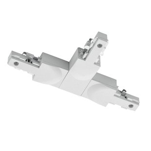 Trio Lighting T-connector DUOline, aardedraad rechts wit mat